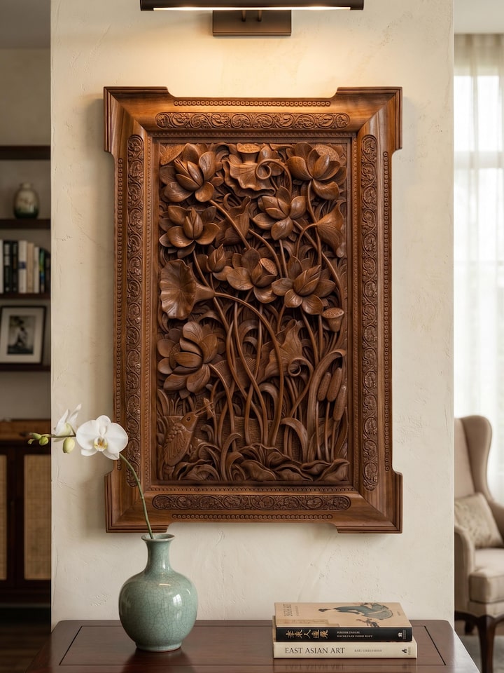 Styled view of Jalwa E Chaman Wall Panel displayed against a styled backdrop