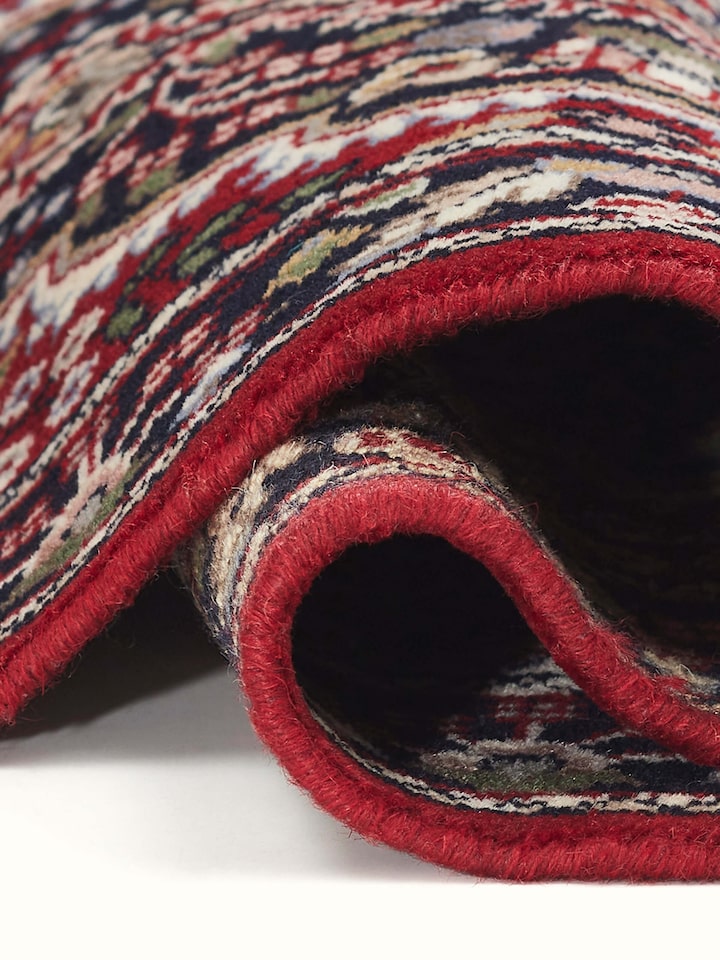 Traditional Persian Red Gwalior Wool Hand-Knotted Runner