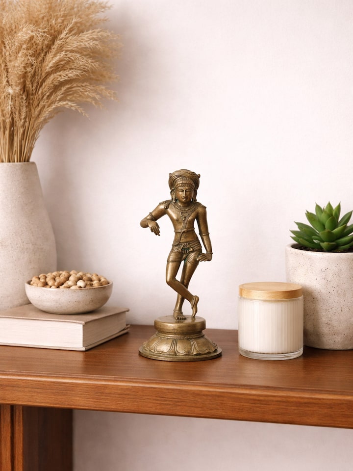 Left-side view of the Bronze Cast Rishabha Deva Idol