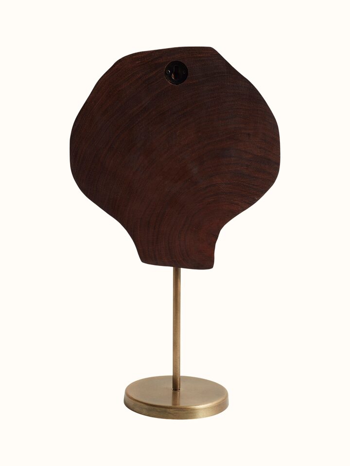 Back view of Sheesham Wood Carved Tree Wooden Block