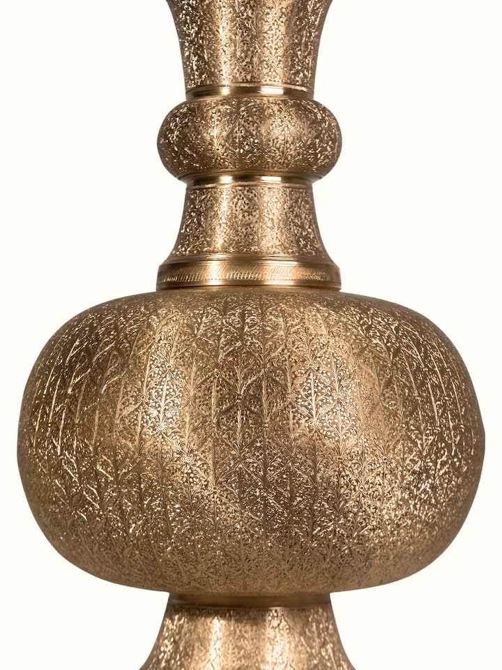 Detail shot of Brassware Table Vase