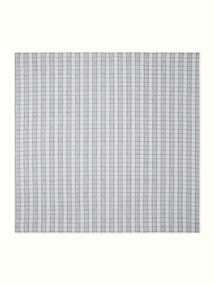 Orion Cotton Sanganeri Hand Block Print Checks King-size Bedsheet Set