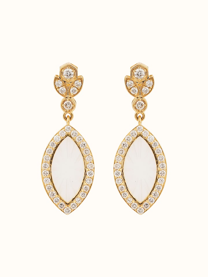 Lapidary 14 Karat Gold Drop Earrings