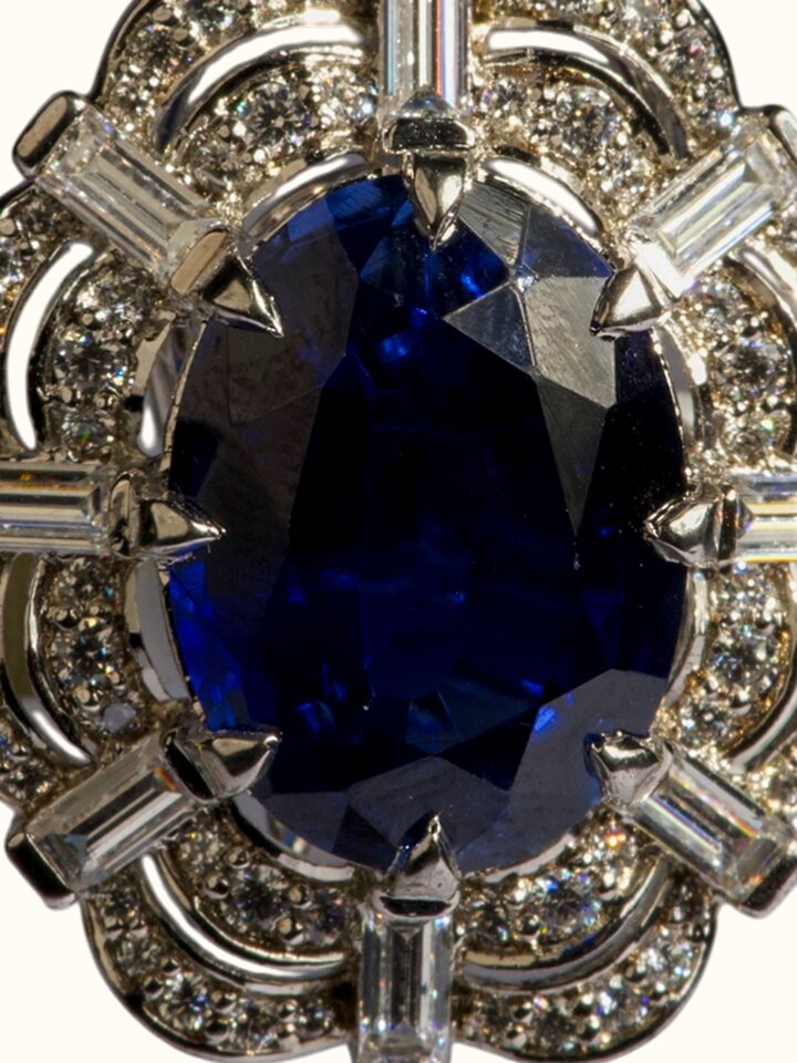 Close-up of the Silver Smithing Stud Earrings craftsmanship