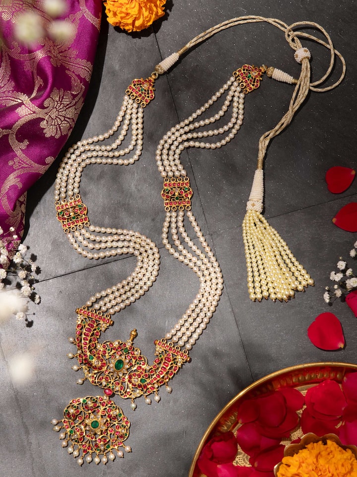 Kundala Velai 22 Karat Gold Long Necklace