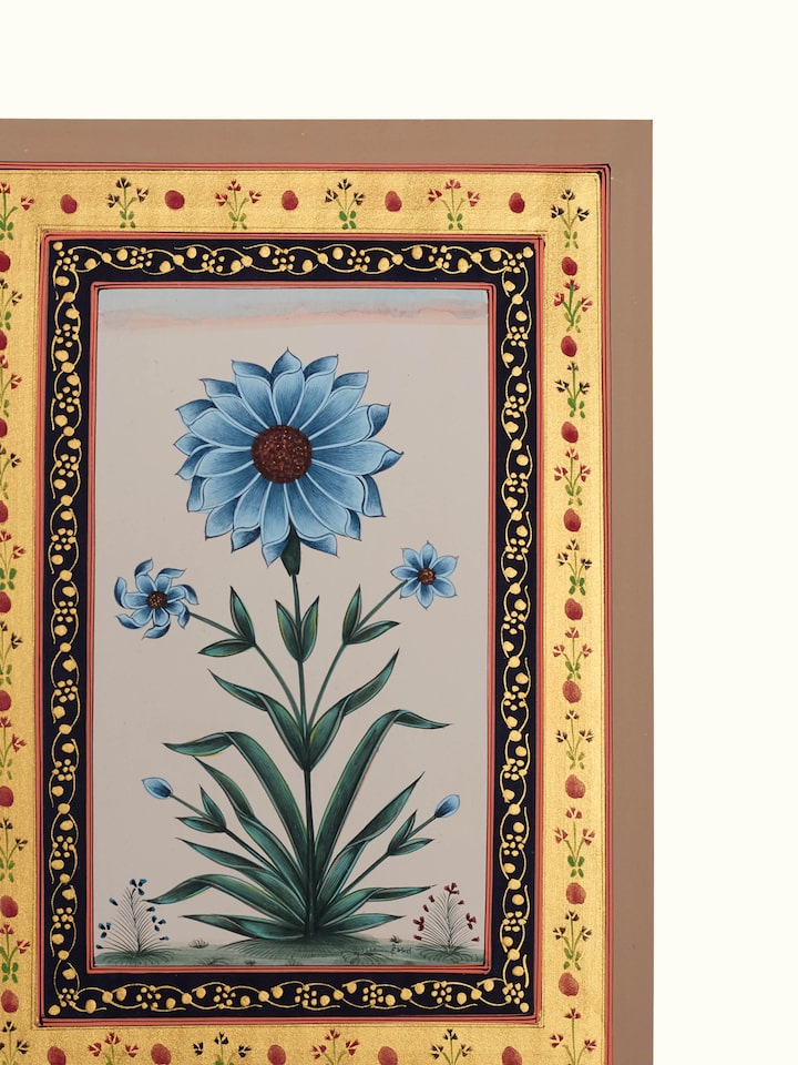 Detail view of the Daisy Miniature Painting