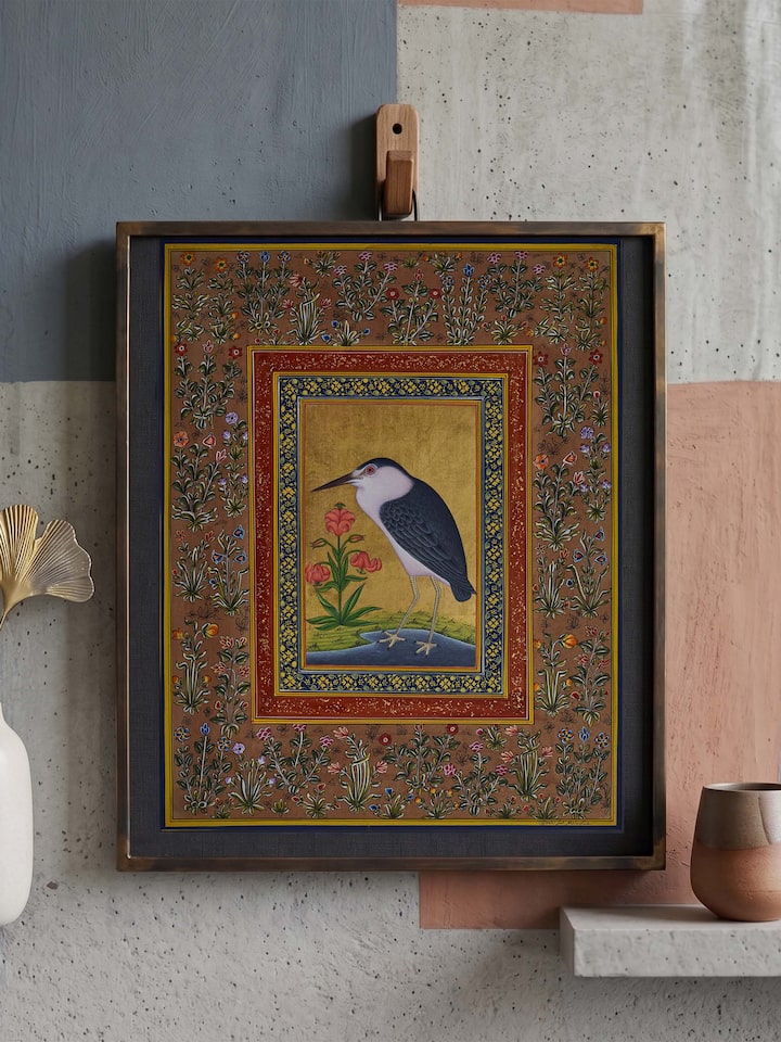 Front view of the Miniature Bird Painting