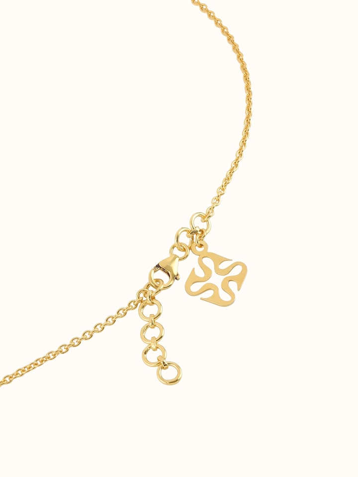 Detail shot of Tarkashi Silver Long Necklace