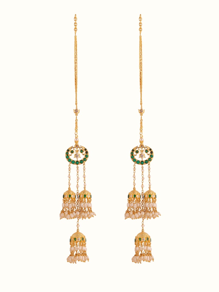 Front view of Guttapusalu Silver Drop Earrings showcasing detailed silver craftsmanship