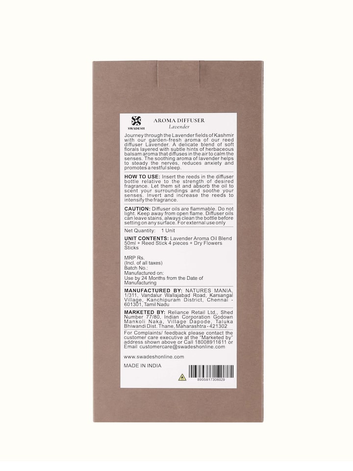 Lemongrass Aroma Reed Diffuser (50 ml)