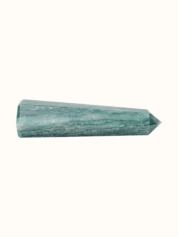 Close-up of the Gemstone Aventurine Wand Healing Stone