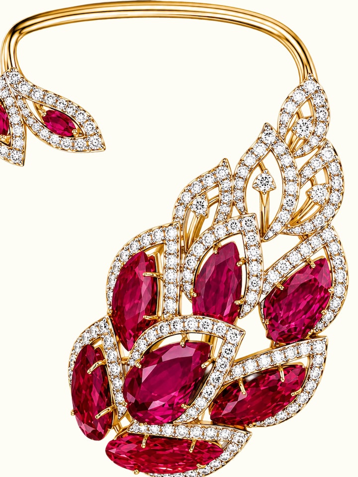 Detail view of Open Setting 14 Karat Gold Ear-Hooks highlighting the stone setting and metalwork detail