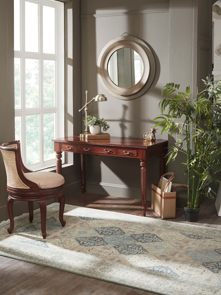 Mahagony Wood Study Table (3 Drawers)
