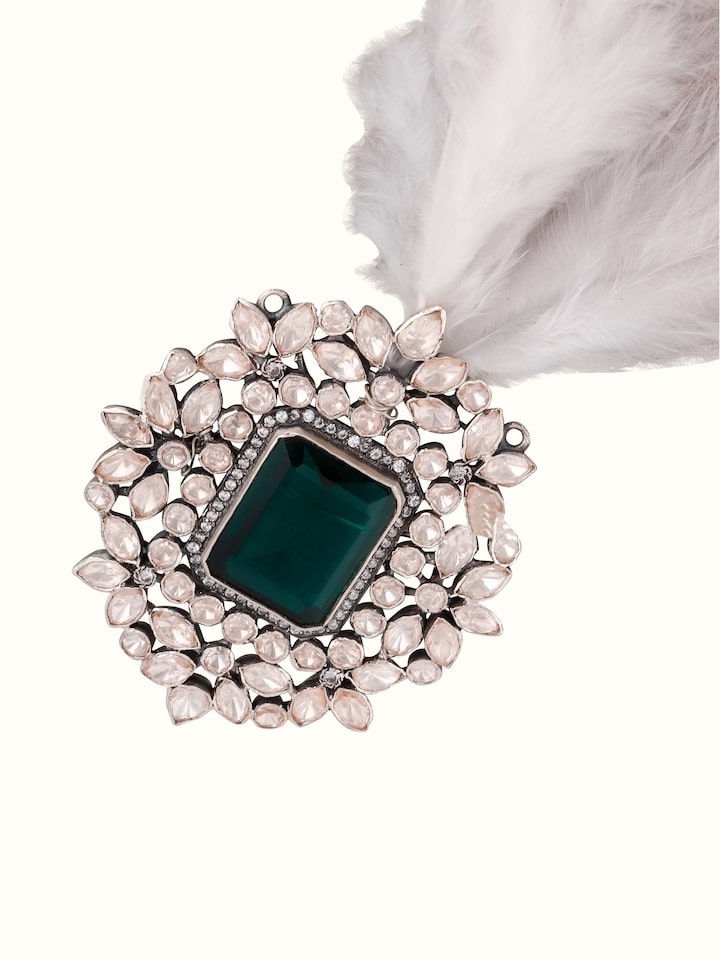 Overview of Silver Smithing Brooch Pin showing the complete piece laid out
