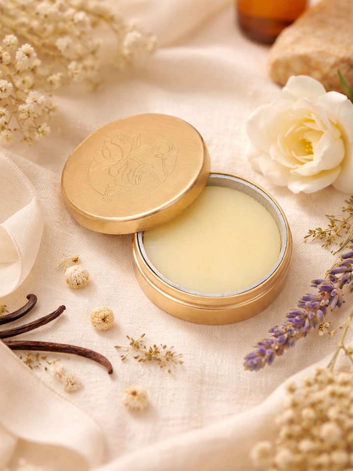 Styled view of Solid Perfume Madhu styled with related product elements