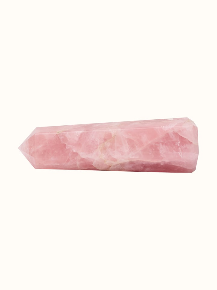 Gemstone Rose Quartz Wand | Healing Stone