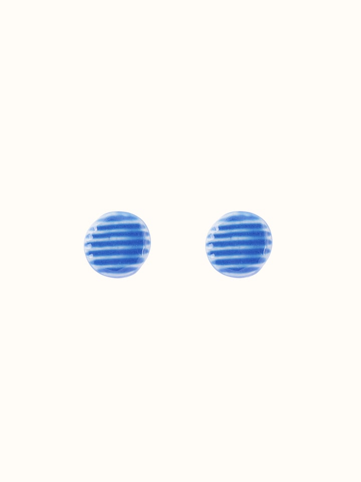 Front view of Ceramic stud earrings