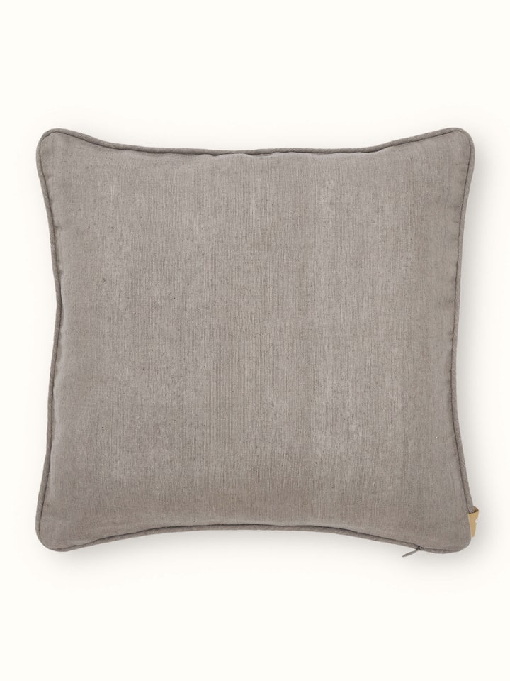 Pragya Grey All-over Silk Chikankari Hand Embroidered Cushion Cover