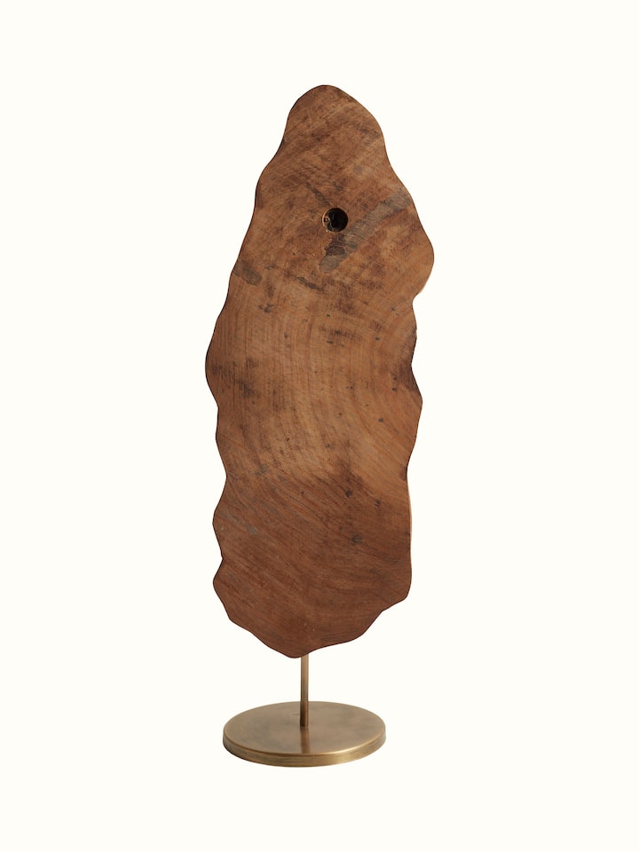 Back view of Sheesham Wood Carved Mughal Buta Wooden Block