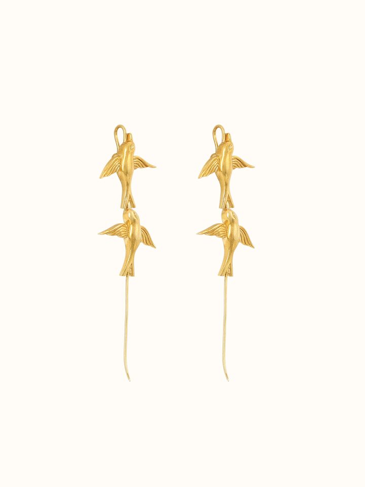 Angled view of Silver Smithing Ear Cuffs