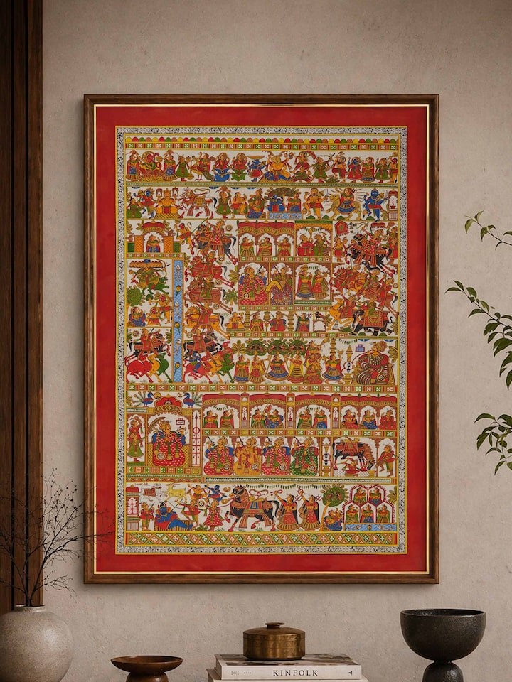 Front view of the Phad Painting Wall Art