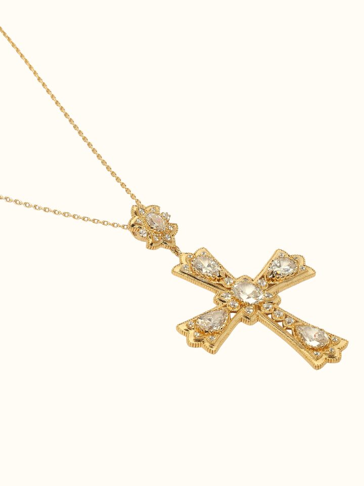 Detail view of Silver Smithing Pendant highlighting the stone setting and metalwork detail