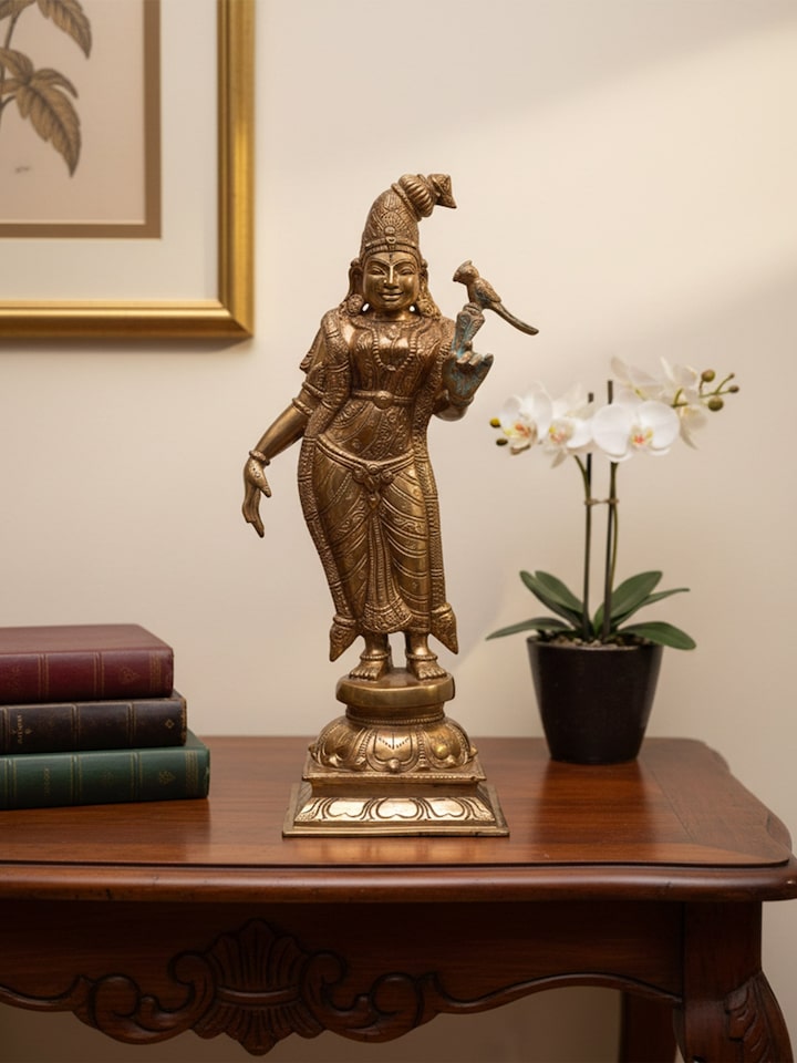 Left-side view of the Bronze Cast Andal Idol