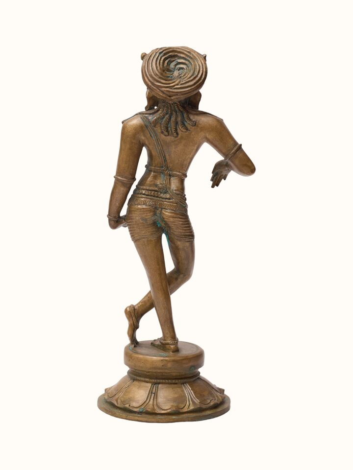 Bottom view of the Bronze Cast Rishabha Deva Idol