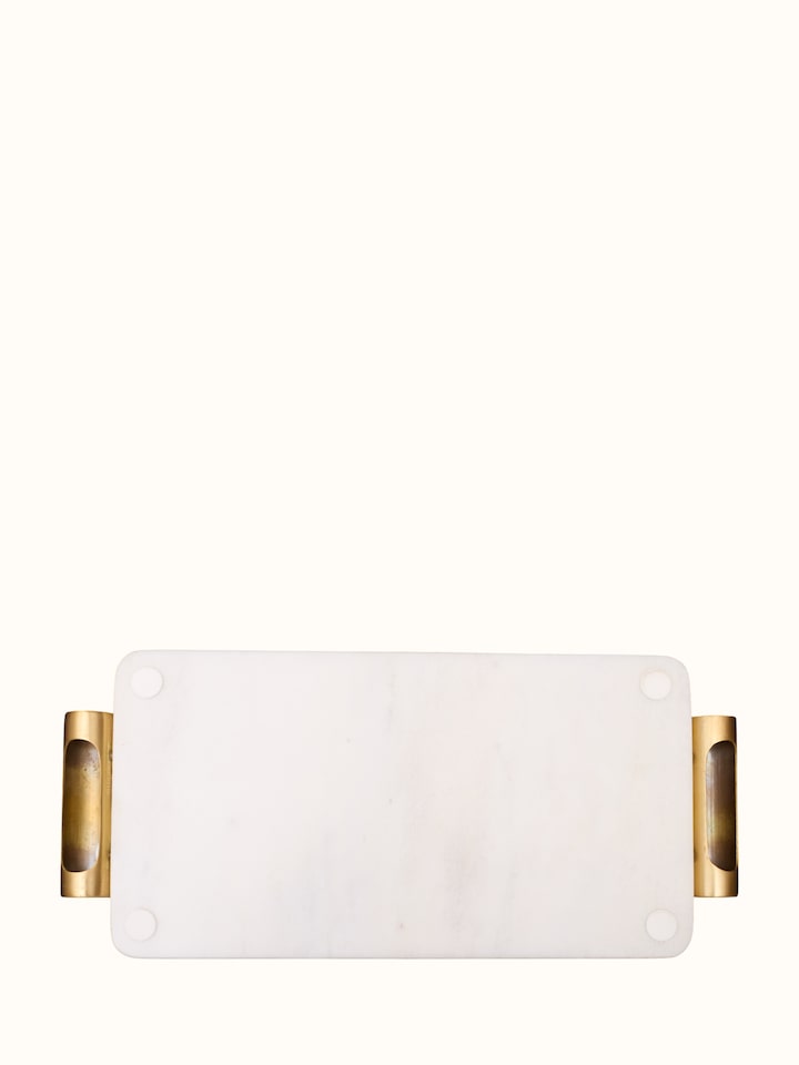 back view of marble pacchikari large tray