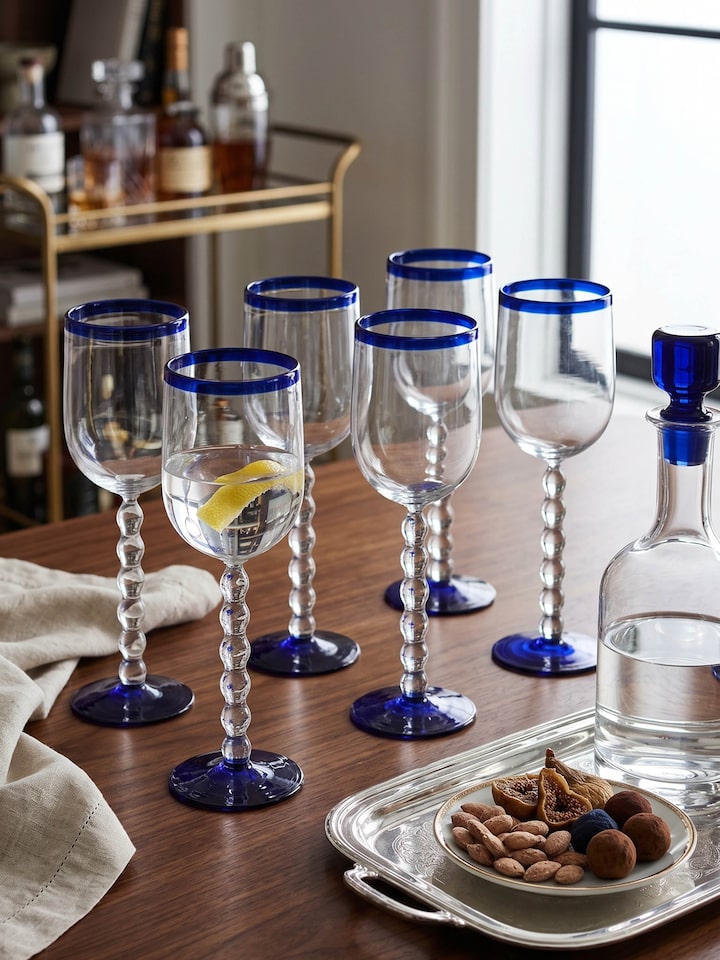 Side view of the Wine Glasses (6 Pcs)