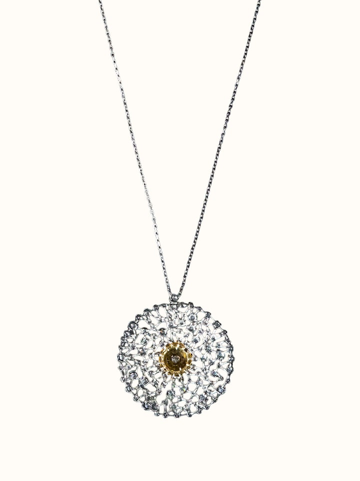 Back view of the Silver Smithing Pendant & Chain
