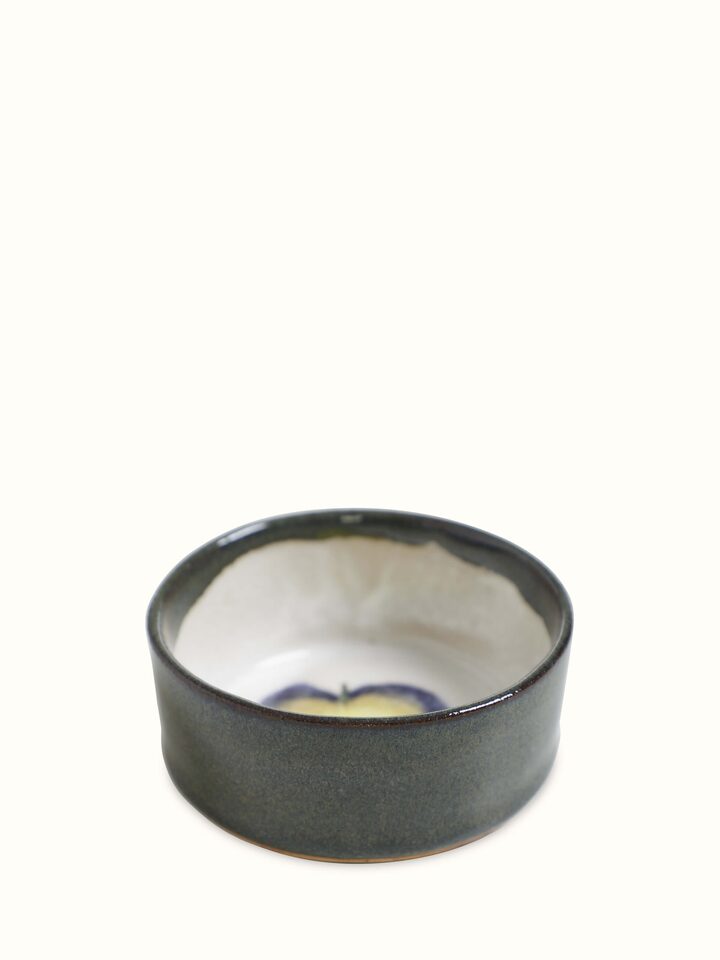 Side view of Studio Pottery Ceramic Dinner Bowls (2 Pcs) by Swadesh showcasing the smooth ceramic finish and earthy pottery design.