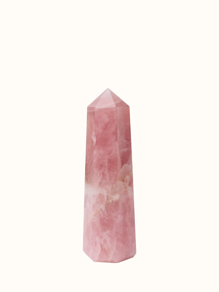 Gemstone Rose Quartz Wand | Healing Stone