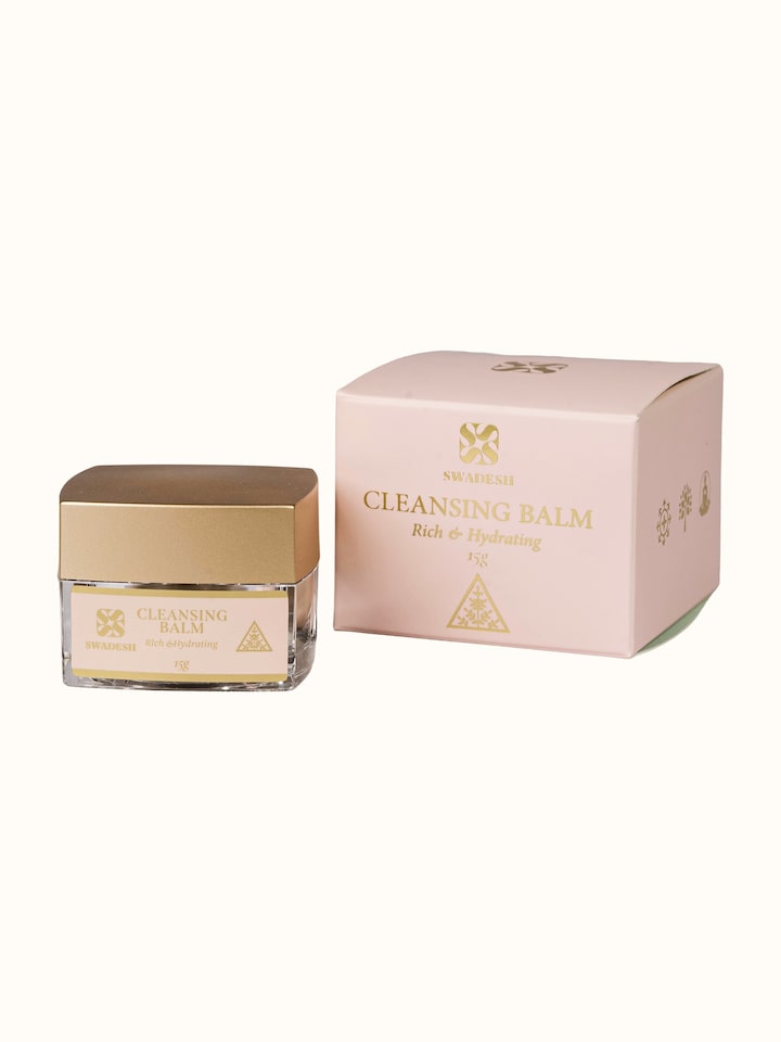 Front view of Cleansing Balm Rich & Hydrating showing the product packaging and label