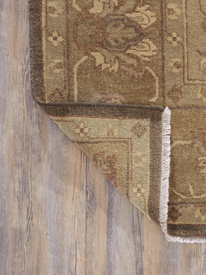 Back view illustrating the dense hand-knotted structure and durability