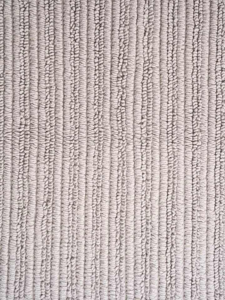 Nityam Vertical Stripes Beige Bath Mat