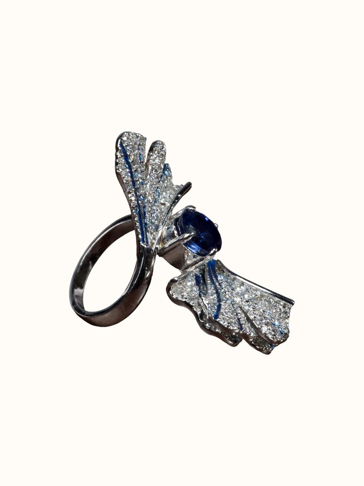 Detailed angle of the Silver Smithing Ring