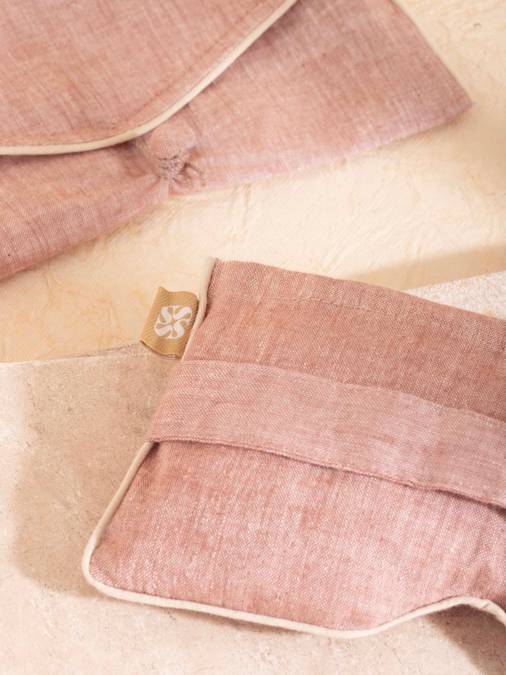 Flaxseed and Lavender Eye Pillow Peach