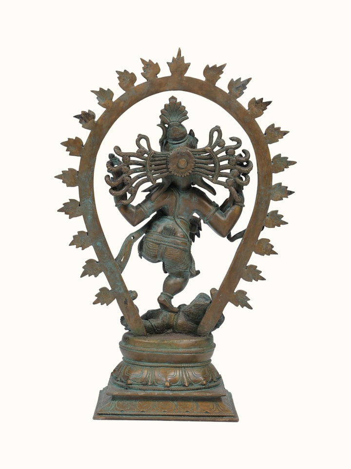 Bottom view of the Bronze Cast Nataraja Ganesha Idol