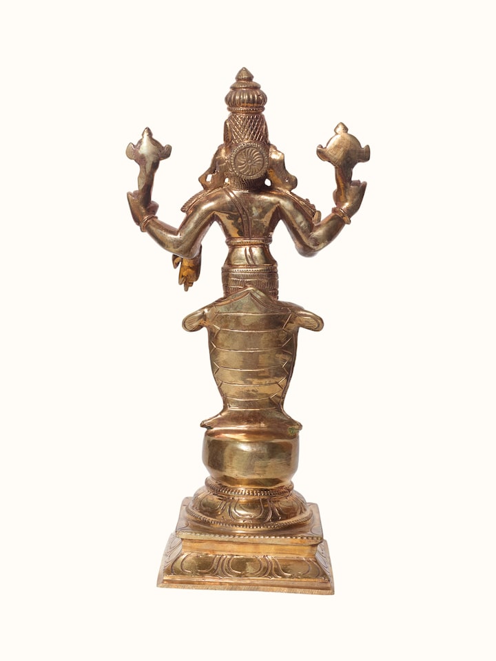 Detailed finish of the Bronze Cast Dasavatar Idol