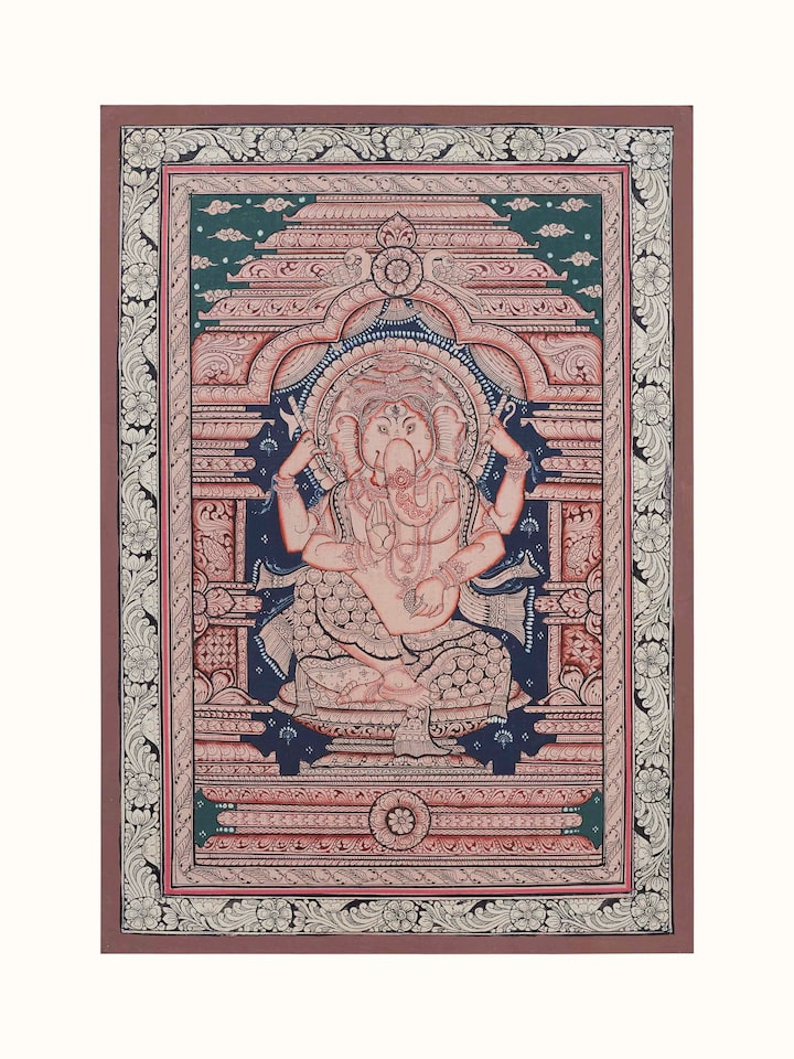 Front view of the Ganesha Pattachitra Painting