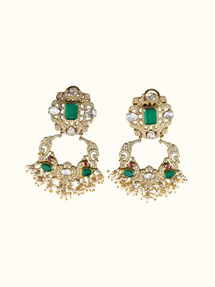Silver smithing drop earrings – Swadesh