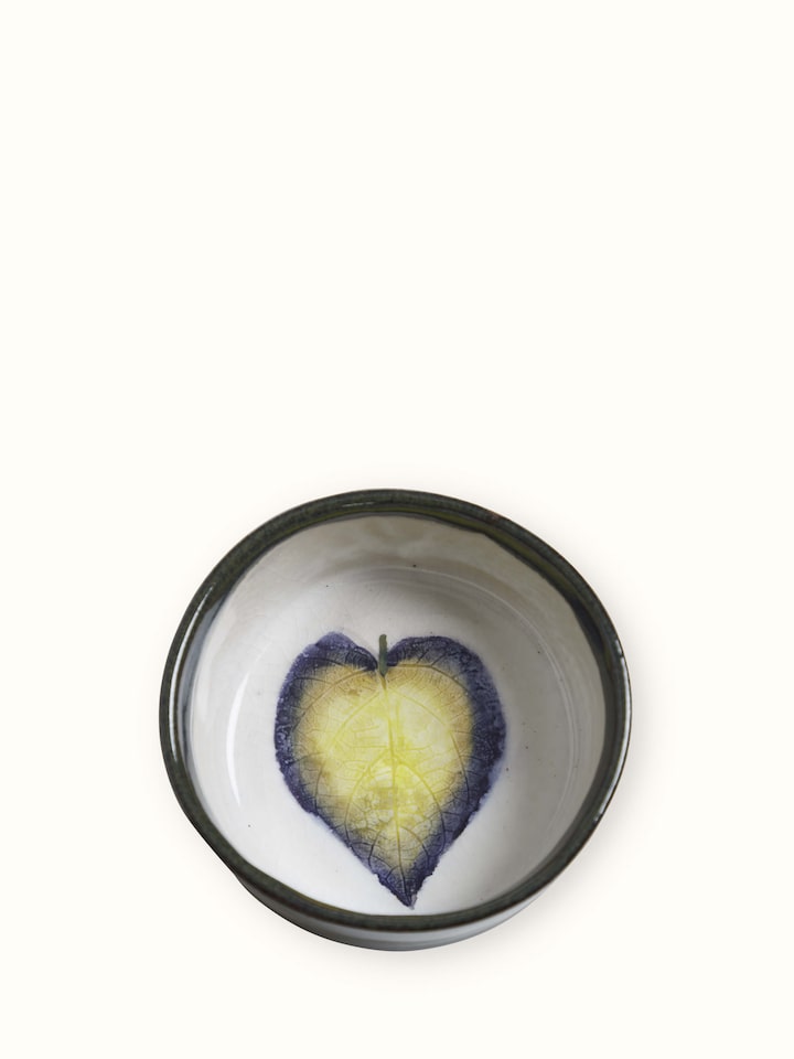 Angle view of Studio Pottery Ceramic Dinner Bowls (2 Pcs) by Swadesh showcasing the elegant and functional design of the ceramic bowls.