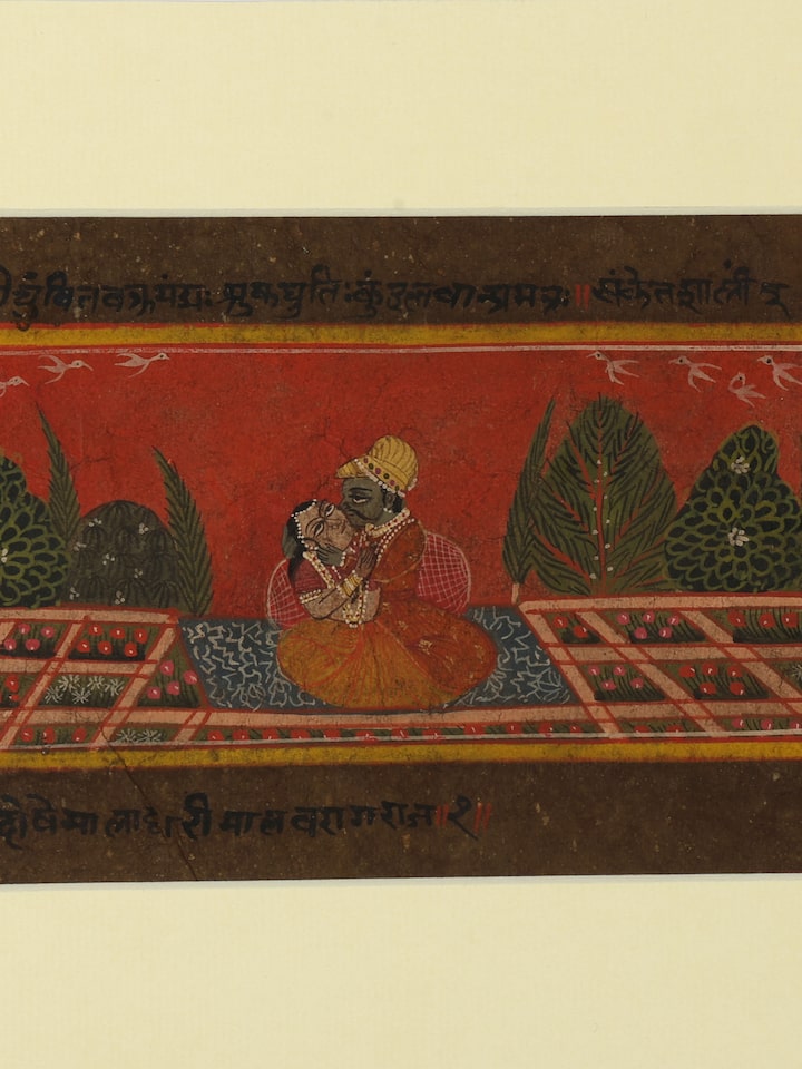 Detail view of the Milan Pichwai Painting