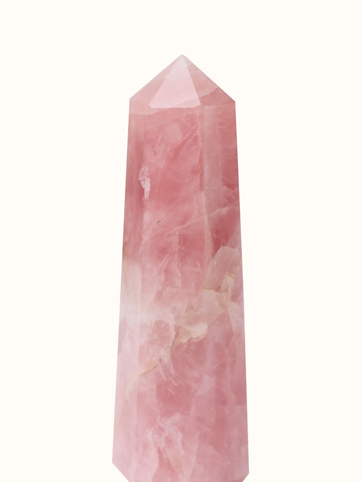Gemstone Rose Quartz Wand | Healing Stone