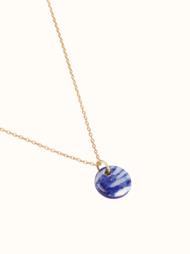Detail shot of Ceramic Pendant & Chain