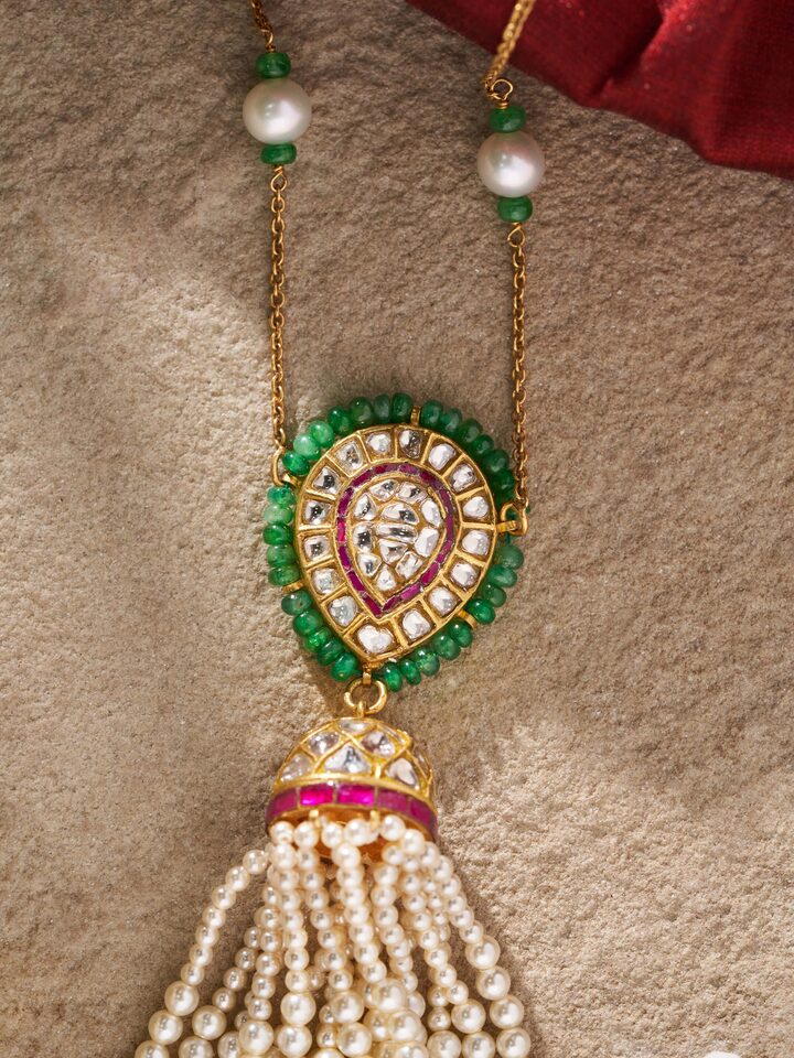 Close-up shot emphasizing the fine texture and gold purity