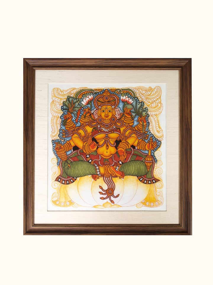 Front view of the Dhanyalakshmi Kerala Mural Painting