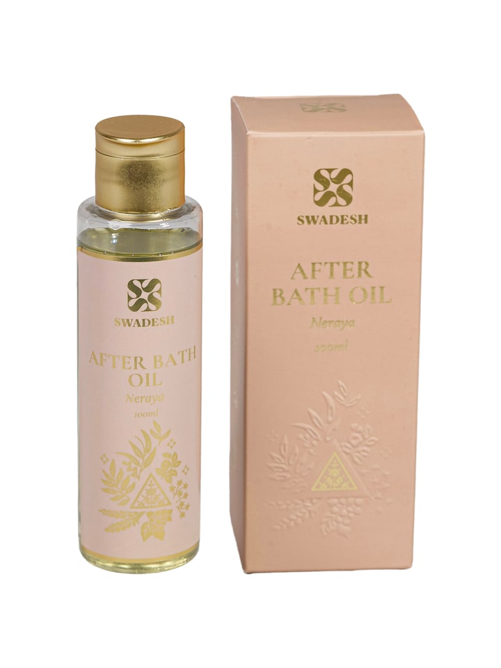 Front view of After Bath Oil Neraya showing the product packaging and label