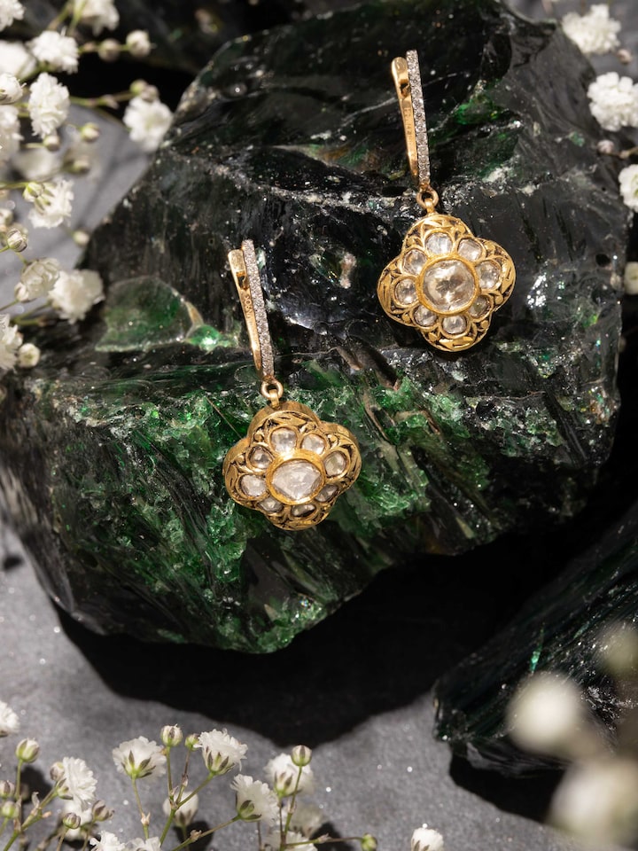 Partash 18 Karat Gold Drop Earrings